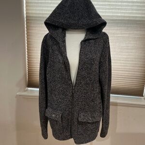 Michael Kors Wool Blend Hooded Cardigan Size L